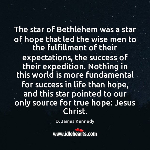 The star of Bethlehem was a star of hope that led the Image