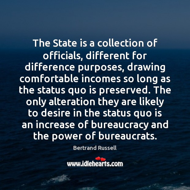 The State is a collection of officials, different for difference purposes, drawing Image