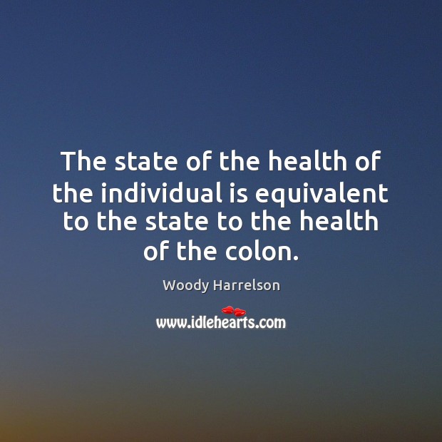 The state of the health of the individual is equivalent to the Image