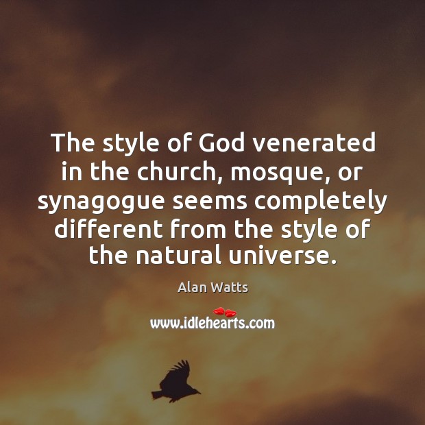 The style of God venerated in the church, mosque, or synagogue seems Image