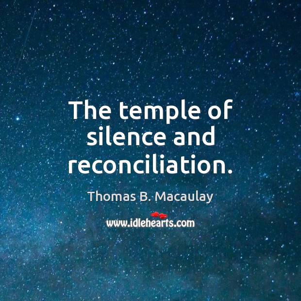 The temple of silence and reconciliation. Image
