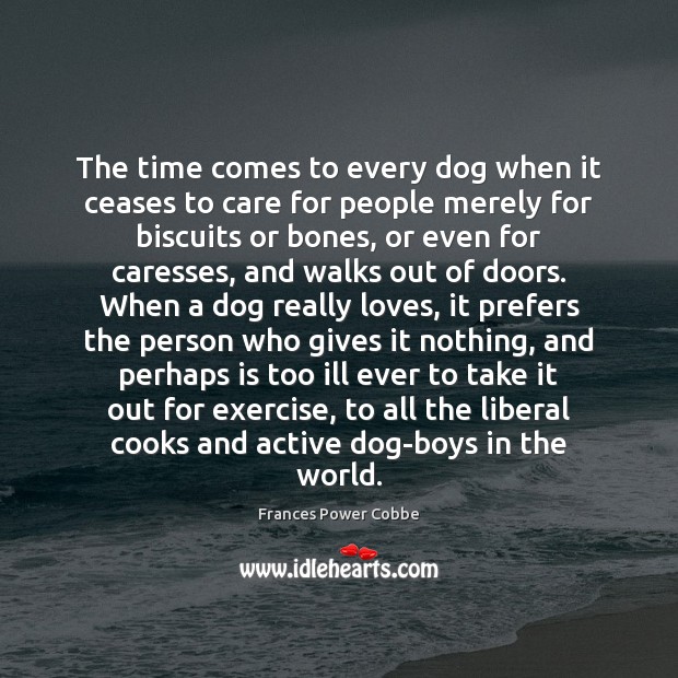 The time comes to every dog when it ceases to care for Image
