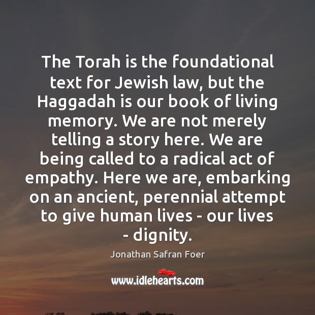 The Torah is the foundational text for Jewish law, but the Haggadah Image