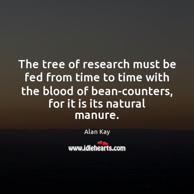 The tree of research must be fed from time to time with Image