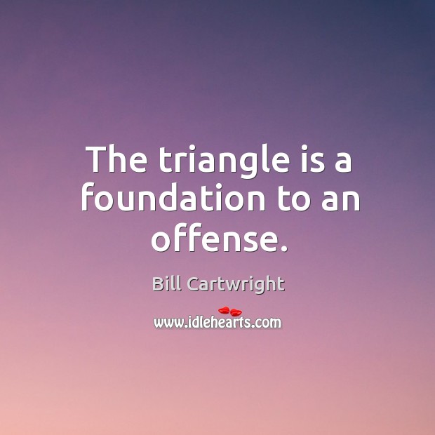 The triangle is a foundation to an offense. Image