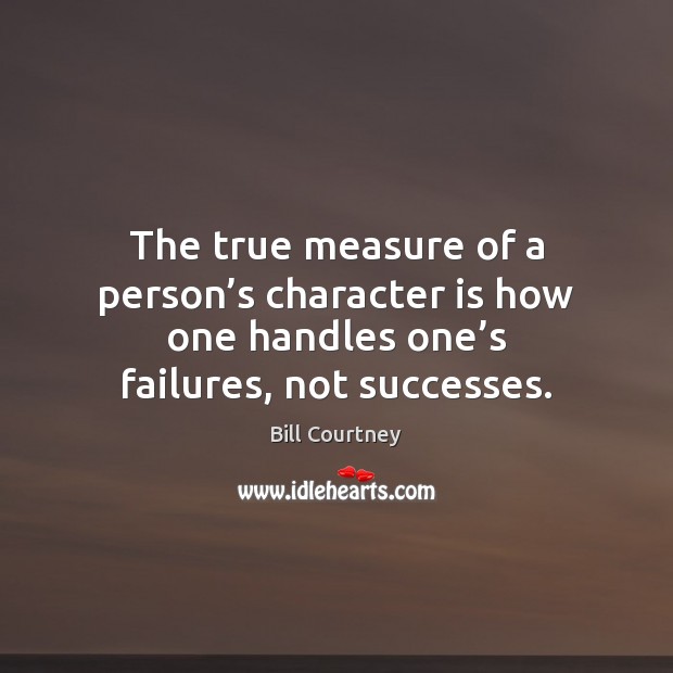 The true measure of a person’s character is how one handles Character Quotes Image