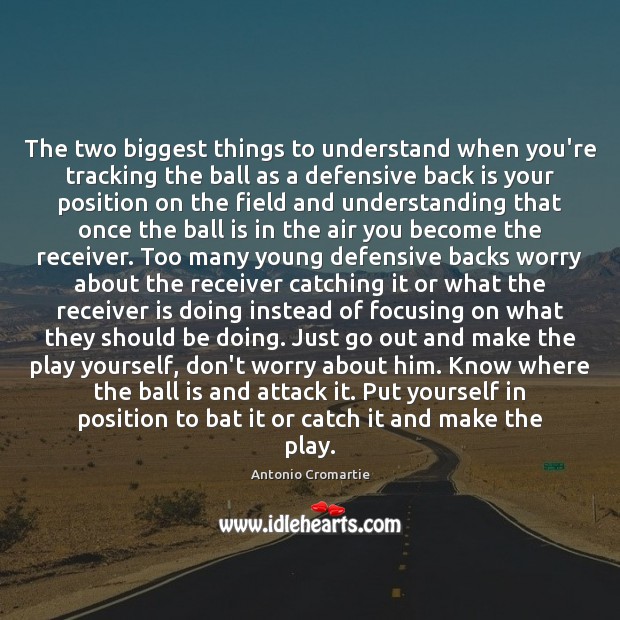 The two biggest things to understand when you’re tracking the ball as Image