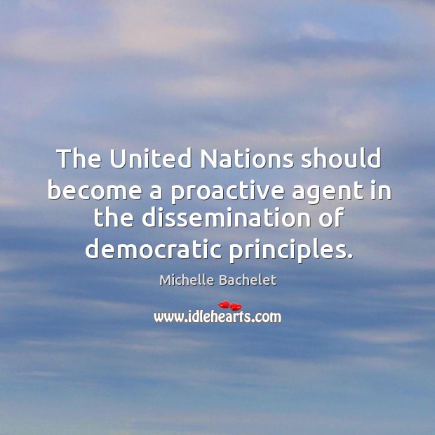 The United Nations should become a proactive agent in the dissemination of Image