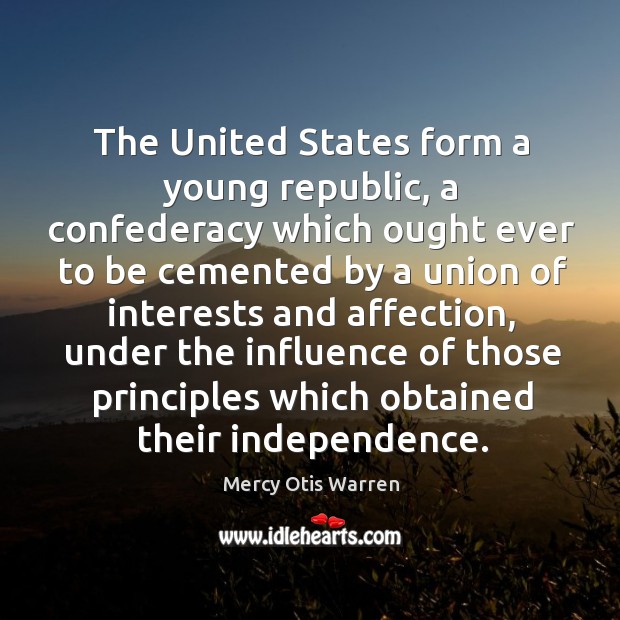 The united states form a young republic Image