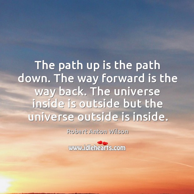 The universe inside is outside but the universe outside is inside. Image