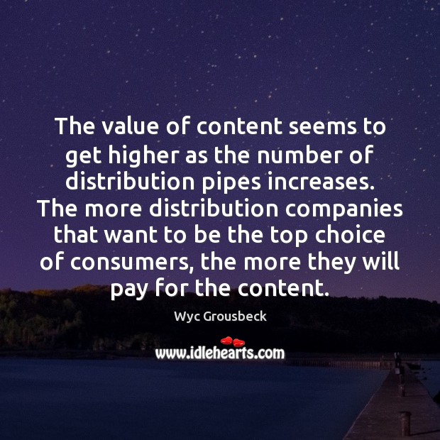 The value of content seems to get higher as the number of Image