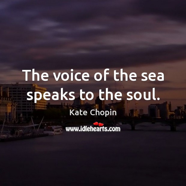 The voice of the sea speaks to the soul. Image