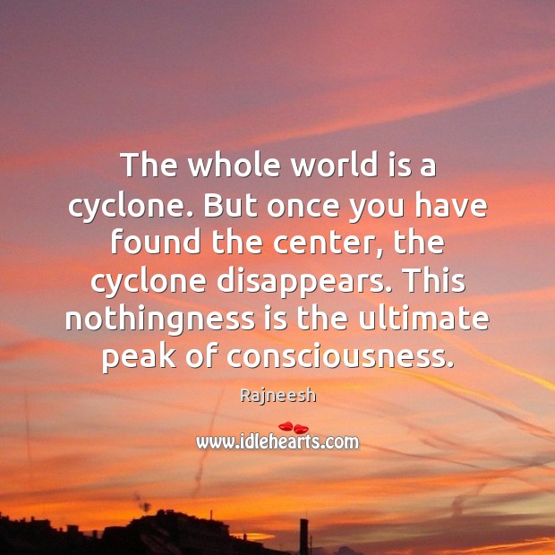 The whole world is a cyclone. But once you have found the Image
