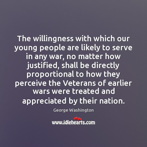 The willingness with which our young people are likely to serve in Image