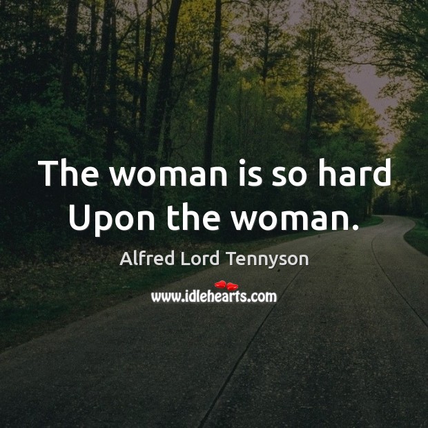The woman is so hard Upon the woman. Image