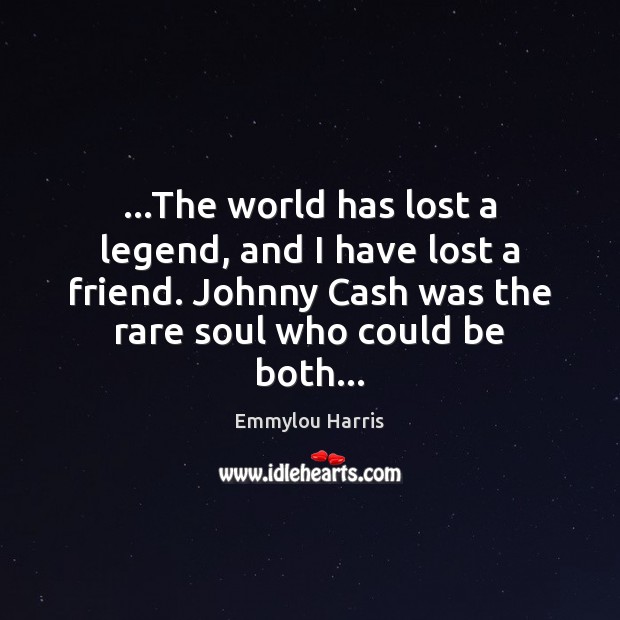 …The world has lost a legend, and I have lost a friend. Image