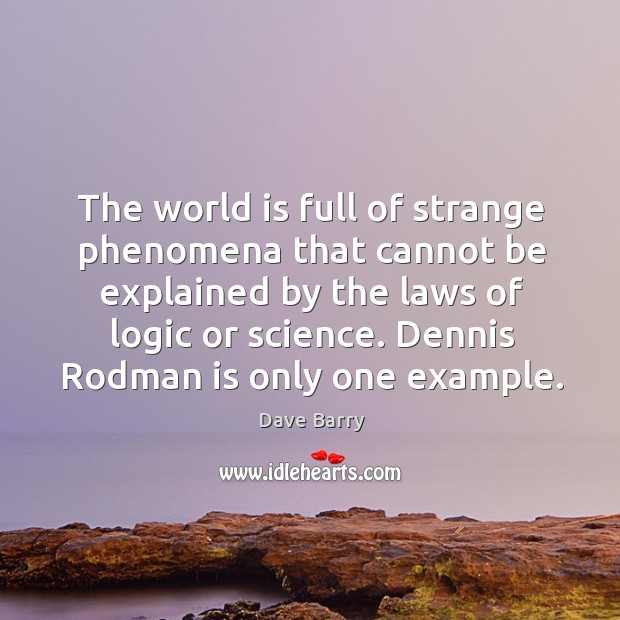 The world is full of strange phenomena that cannot be explained by the laws of logic or science. Logic Quotes Image