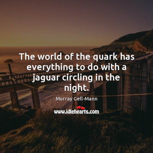 The world of the quark has everything to do with a jaguar circling in the night. Image