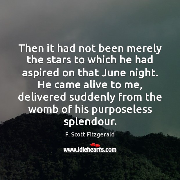 Then it had not been merely the stars to which he had Image