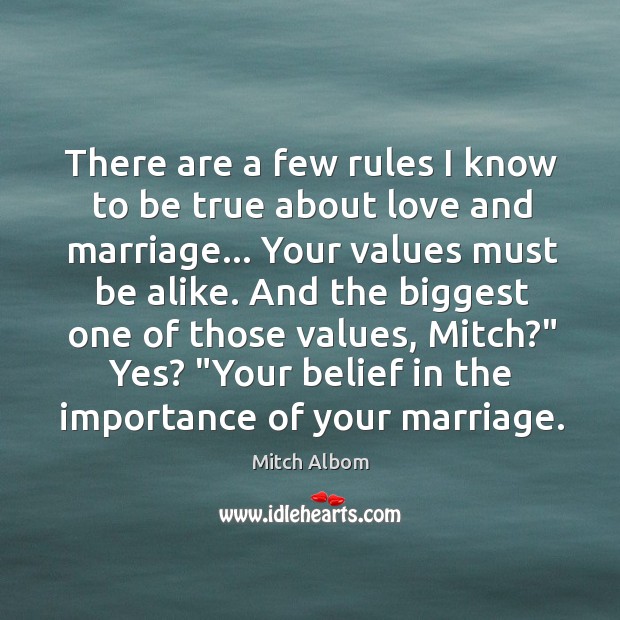 There are a few rules I know to be true about love Image