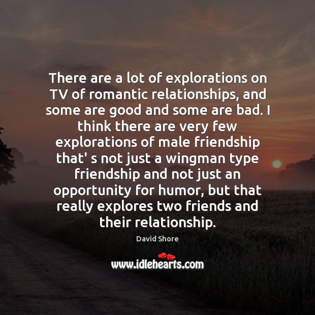 There are a lot of explorations on TV of romantic relationships, and David Shore Picture Quote