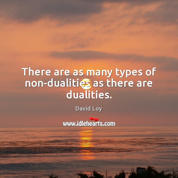 There are as many types of non-dualities as there are dualities. Image
