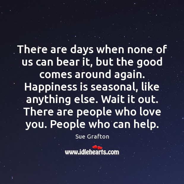 There are days when none of us can bear it, but the Happiness Quotes Image
