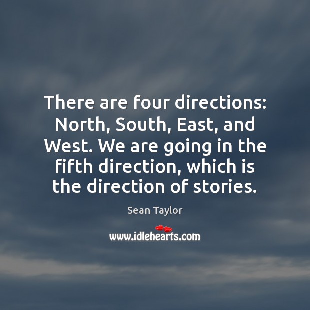 There are four directions: North, South, East, and West. We are going Image
