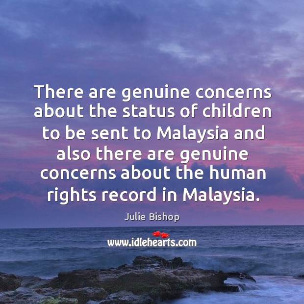 There are genuine concerns about the status of children Image