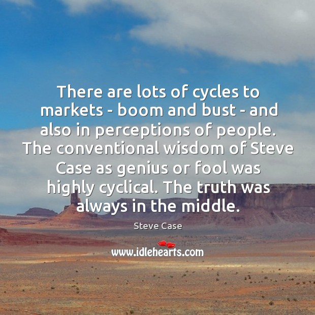 There are lots of cycles to markets – boom and bust – Image