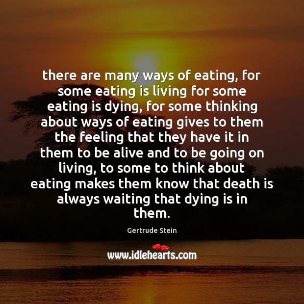 There are many ways of eating, for some eating is living for Image