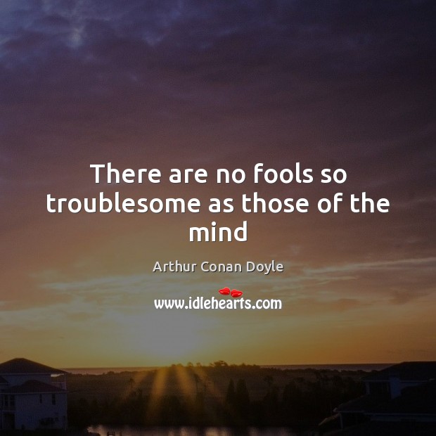 There are no fools so troublesome as those of the mind Image