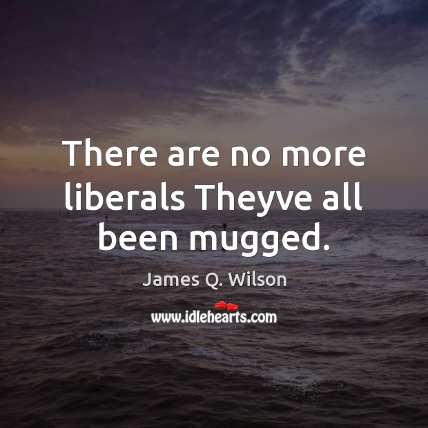 There are no more liberals Theyve all been mugged. James Q. Wilson Picture Quote