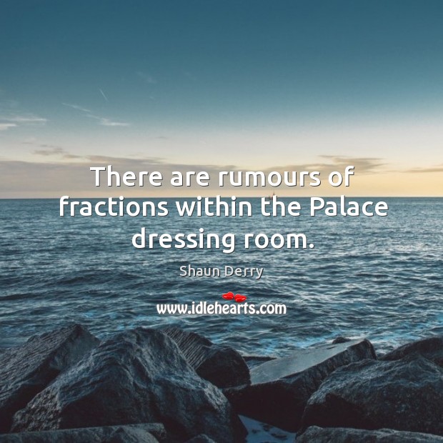 There are rumours of fractions within the Palace dressing room. Image
