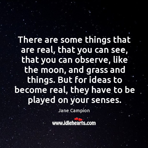 There are some things that are real, that you can see, that you can observe Image