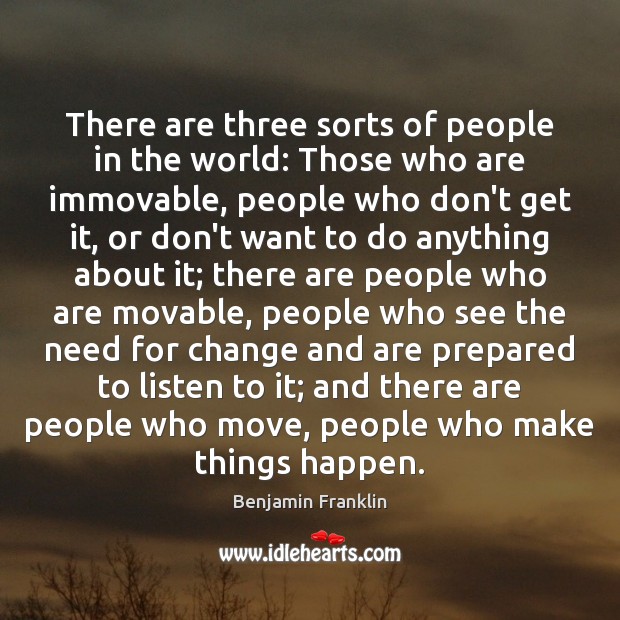 There are three sorts of people in the world: Those who are Image