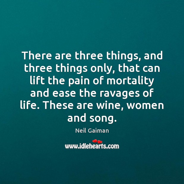 There are three things, and three things only, that can lift the Image