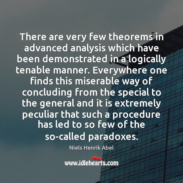 There are very few theorems in advanced analysis which have been demonstrated Image