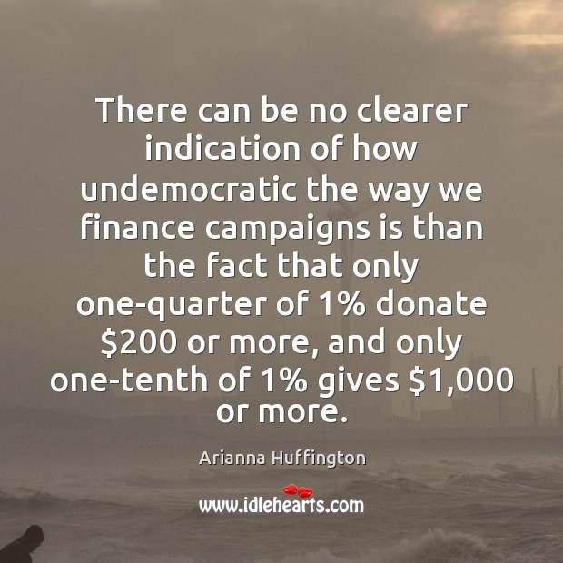 There can be no clearer indication of how undemocratic the way we Donate Quotes Image