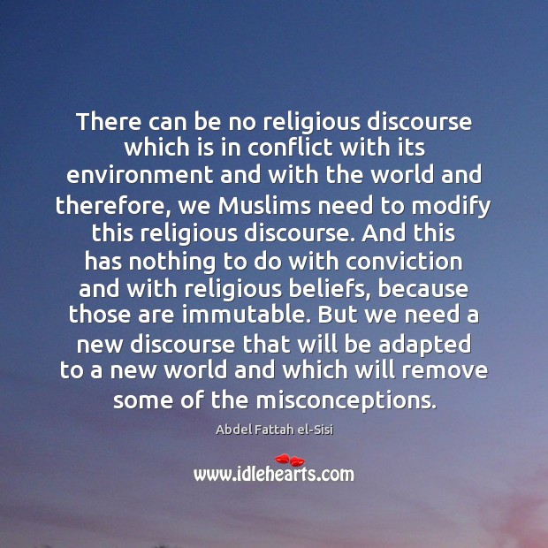 There can be no religious discourse which is in conflict with its Image