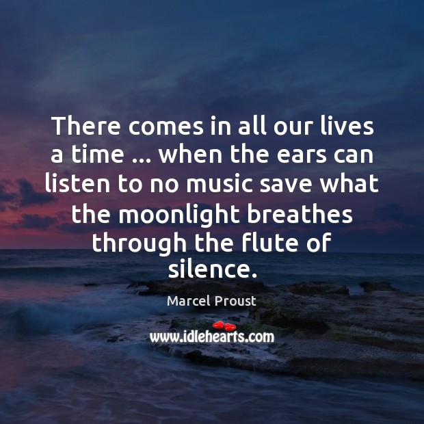 There comes in all our lives a time … when the ears can Image