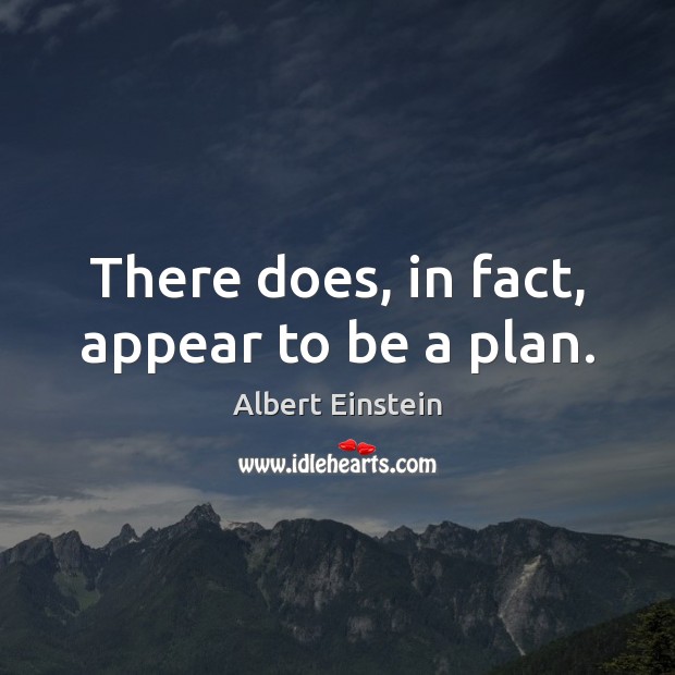 There does, in fact, appear to be a plan. Image