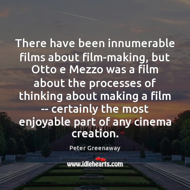 There have been innumerable films about film-making, but Otto e Mezzo was Image