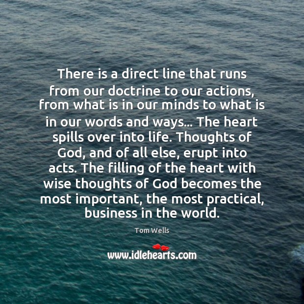 There is a direct line that runs from our doctrine to our Image