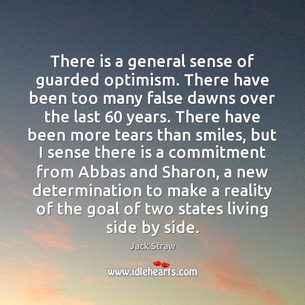 There is a general sense of guarded optimism. There have been too Determination Quotes Image