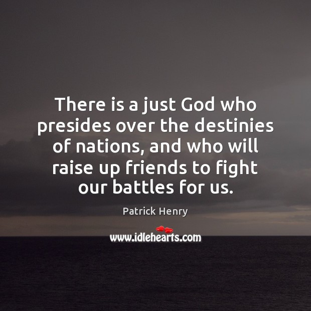 There is a just God who presides over the destinies of nations, Image