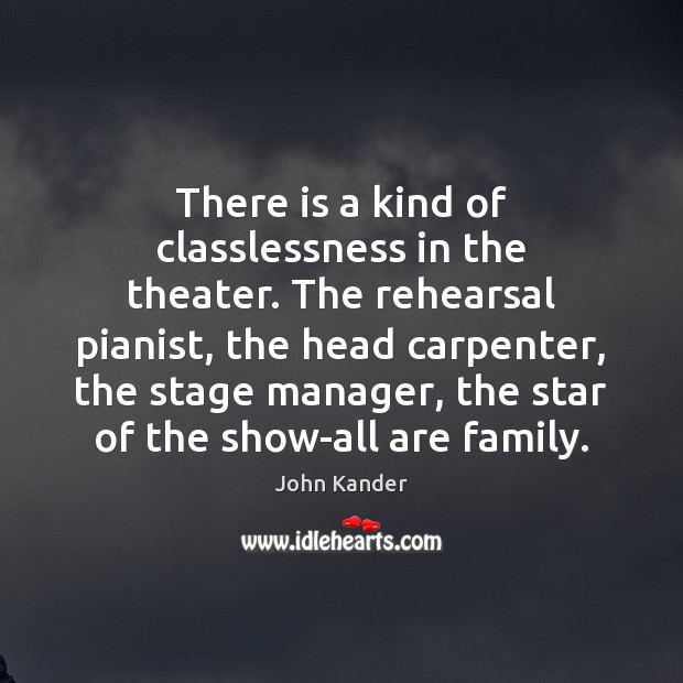 There is a kind of classlessness in the theater. The rehearsal pianist, Image
