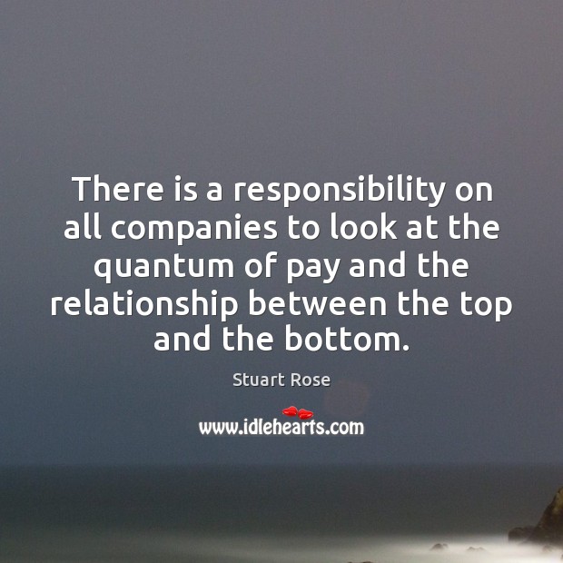 There is a responsibility on all companies to look at the quantum Image
