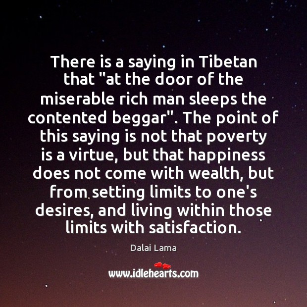 There is a saying in Tibetan that “at the door of the Poverty Quotes Image