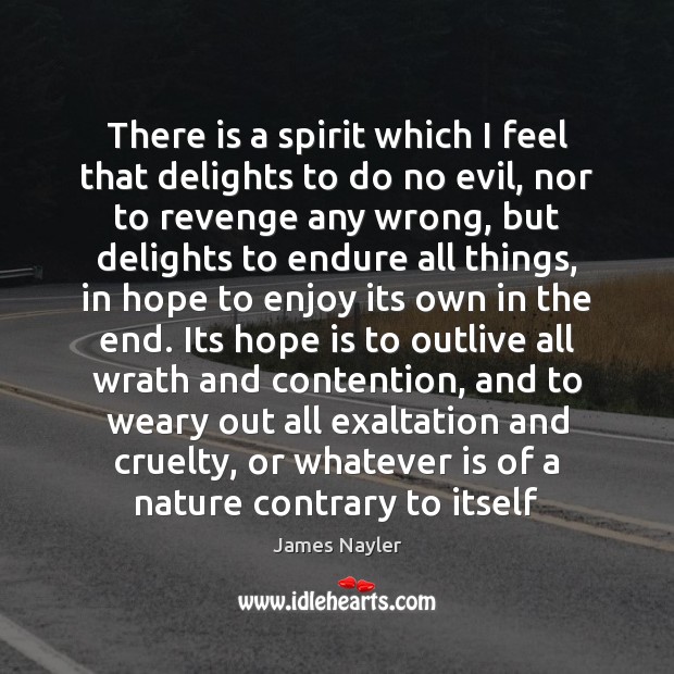 There is a spirit which I feel that delights to do no James Nayler Picture Quote